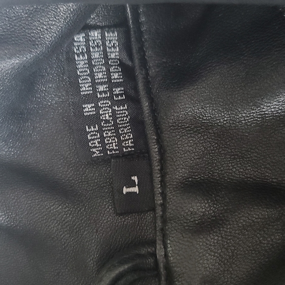 Genuine leather soft black vintage jacket large - Picture 9 of 12